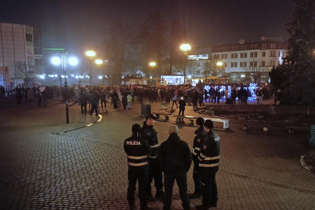 FOTO: Štvrtý protivládny protest v Žiline 18. januára 2024, foto 2