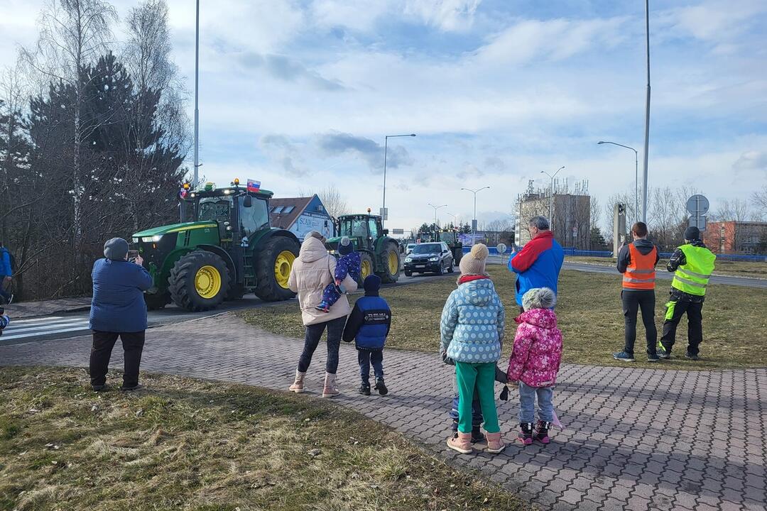 FOTO: Protesty farmárov v Žilinskom kraji 22. februára, foto 18