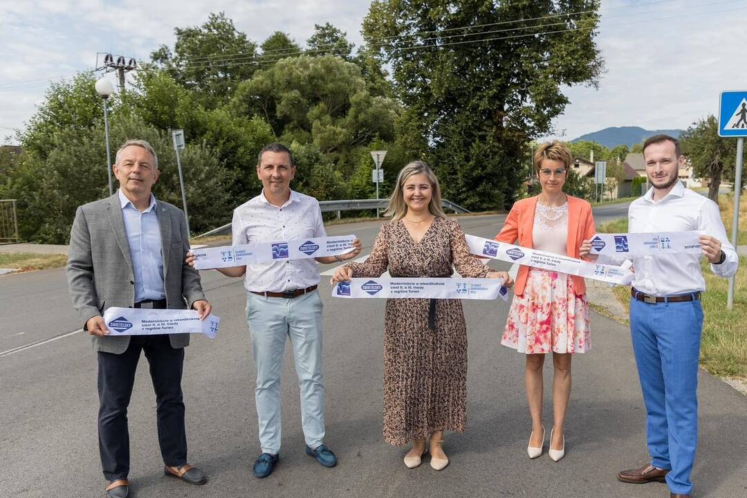 FOTO: Zrekonštruované cesty II. a III. triedy v regióne Turiec, foto 1