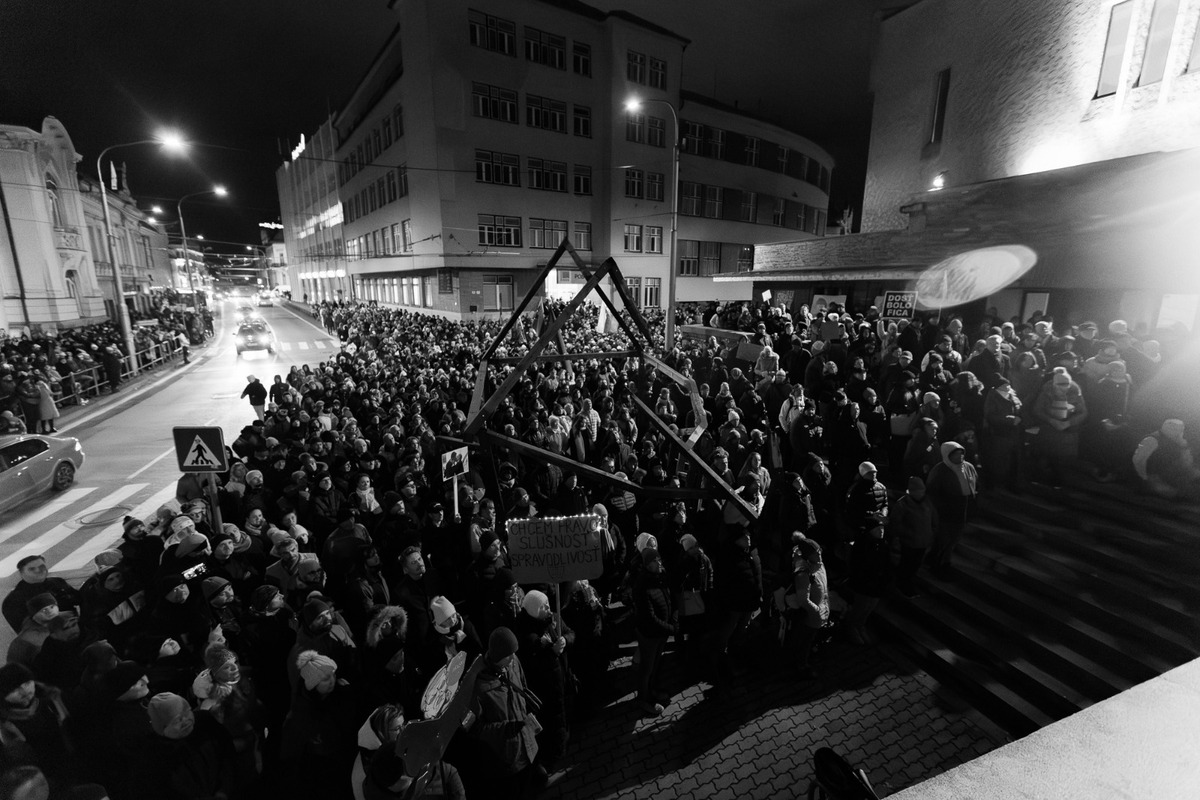 FOTO: Protest proti Ficovej ceste do Ruska v Žiline, foto 31
