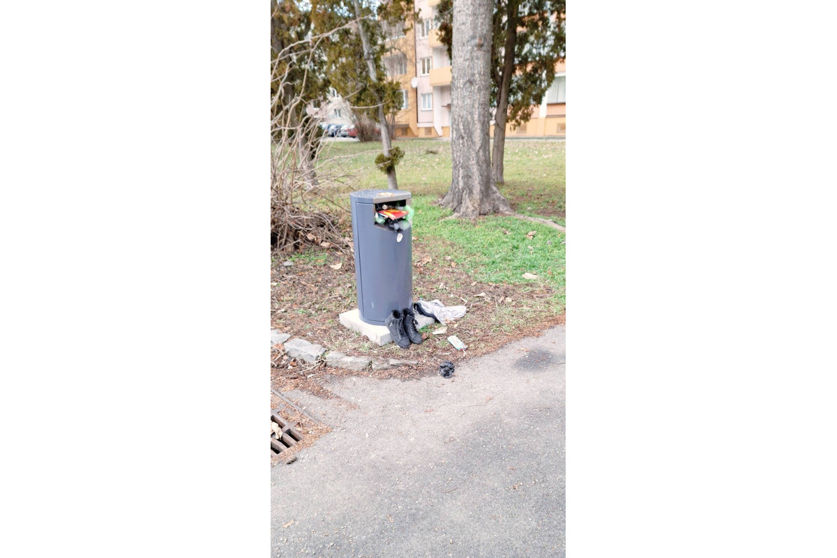 FOTO: Odpad a výkaly okolo kríkov v Martine, foto 2