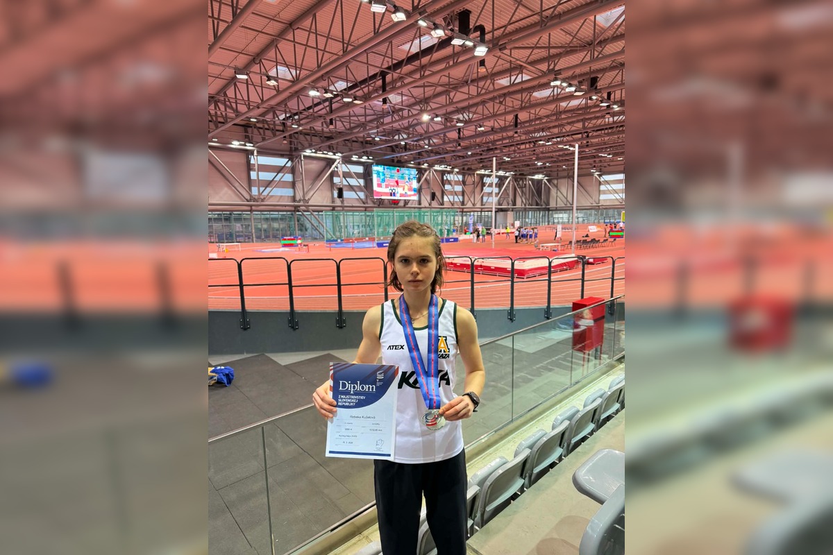 FOTO: Len 16-ročná Žilinčanka ohúrila Slovensko: Kuželová je juniorskou halovou vicemajsterkou na 3000 m, foto 1