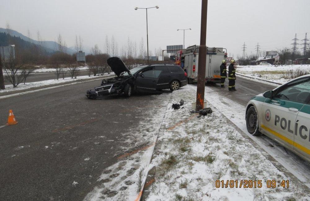 Dopravná nehoda na Nový rok na výjazde zo Žiliny, foto 2