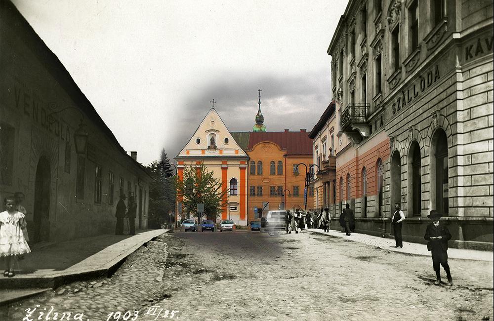 Historické fotografie Žiliny v porovnaní so súčasnosťou - VI časť. , foto 4