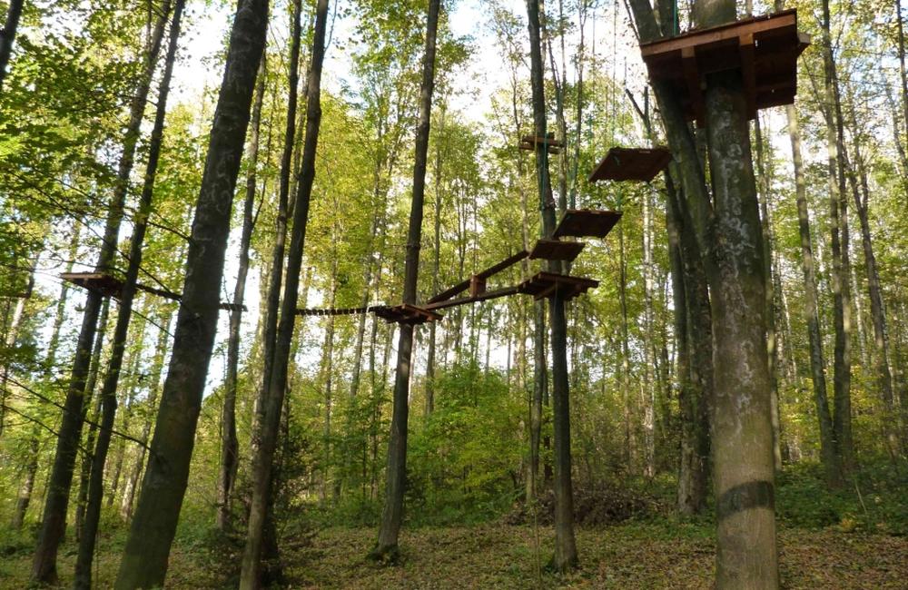 Lanový park Preles v Lesoparku Chrasť, foto 1