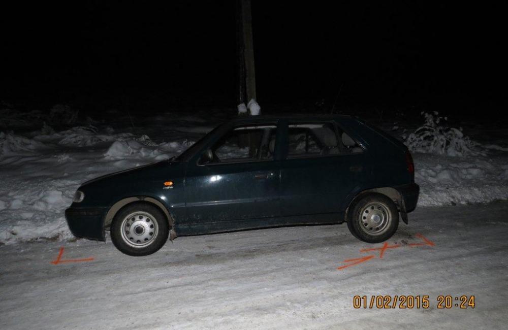 Muž pri Rajci unikal hliadke a havaroval, v krvi mal 2,83 promile!, foto 2