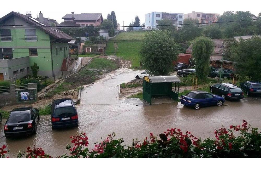 Povodeň po silnej búrke v obci Rosina a Višňové, foto 23