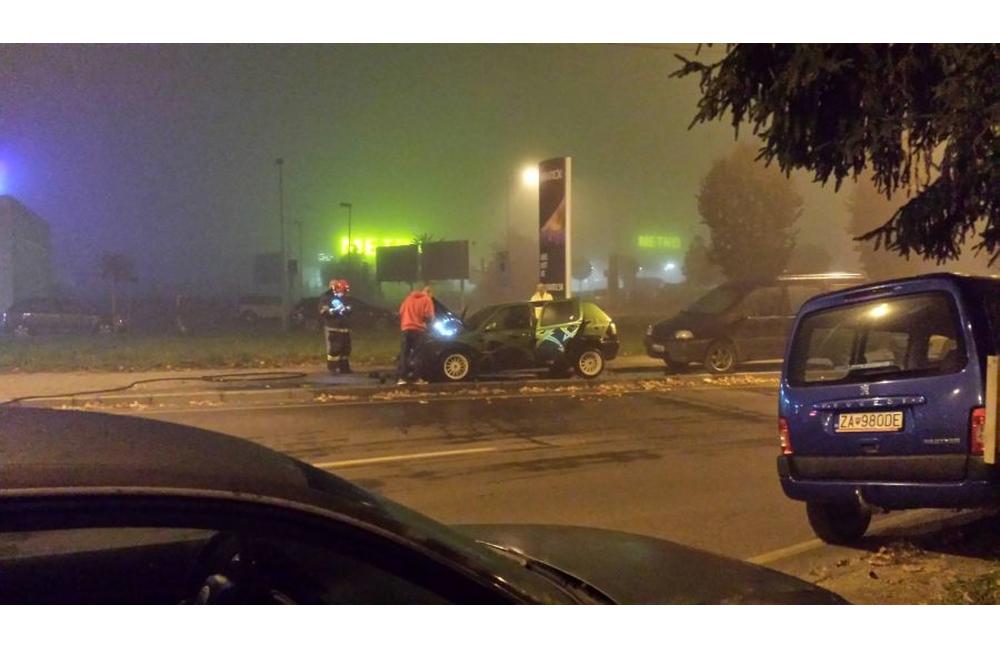 Požiar auta na sídlisku Solinky 12.10.2014, foto 2