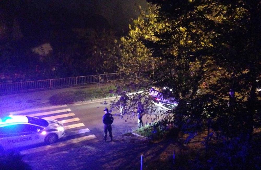 V mestskej časti Bôrik policajné auto na streche, foto 1