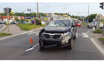 Vážna dopravná nehoda na križovatke Košická 15.5.2015