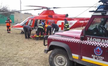 Záchranná akcia horských a leteckých záchranárov v obci Belá
