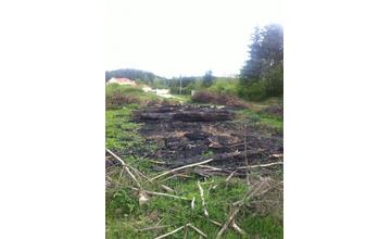 Požiar lesa na Hradisku 11.05.2016