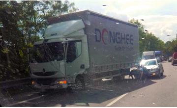 Nehoda kamión Šibenice 3.6.2015
