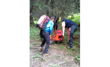 Zranená turistka 12.6.2016 Malá Fatra