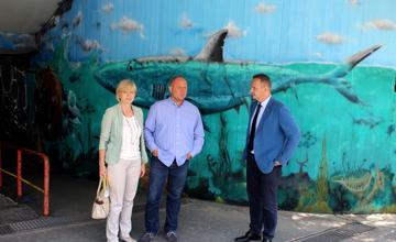 Grafitti a stree-art podchod pri plavárni ulica Vysokoškolákov 