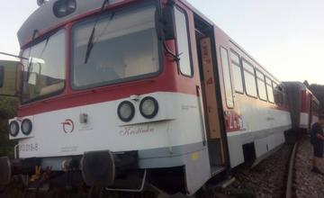 Vykoľajený vlak pri Porúbke 26.8.2016