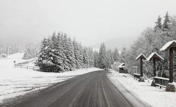 Stav ciest v Žilinskom kraji po snežení - 18.4.2017