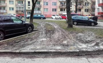 Mestská polícia upozorňuje vodičov, aby nejazdili po trávnatých plochách