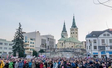 FOTO: Tretí žilinský pochod Za slušné Slovensko - 23. marec 2018