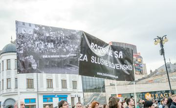 FOTO: Štvrté zhromaždenie Za slušné Slovensko v Žiline