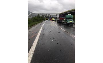 Dopravná nehoda na ceste I/61 pri obci Horný Hričov