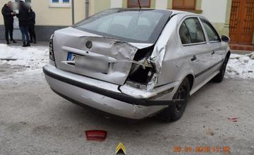 Policajná naháňačka v Žiline 26.1.2019 - poškodené autá