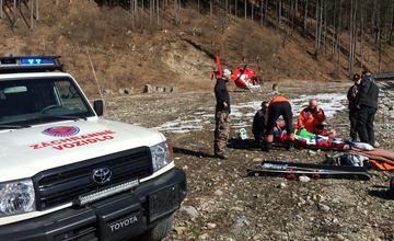 Pád paraglajdistu vo Vrátnej doline 23.3.2019