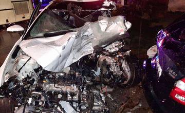 FOTO: Pri zrážke auta s autobusom na Orave zomrel len 20-ročný vodič