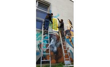 Street-art maľba na sídlisku Solinky v Žiline