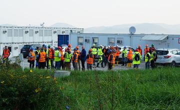 FOTO: Obhliadka stavby diaľničného úseku D1 Lietavská Lúčka - Višňové - Dubná Skala