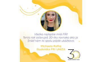 FOTO: Blahoželania k 30. výročiu FRI UNIZA