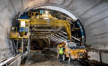 FOTO: Aktuálne zábery z výstavby diaľničného tunela Višňové - 19.10.2021