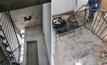 FOTO: Aktuálne zábery z bytového domu na Hájiku po požiari