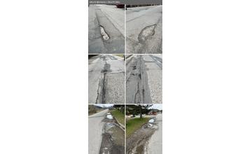 FOTO: Cesty v mestskej časti Černová sa nezlepšili ani po troch rokoch apelovania občianskeho výboru