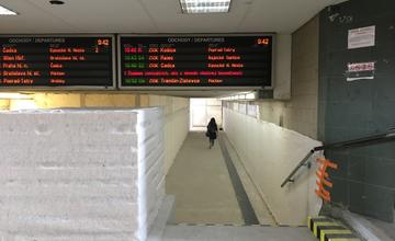 FOTO: Na železničnej stanici v Žiline sprístupnili podchod k 2. nástupišťu