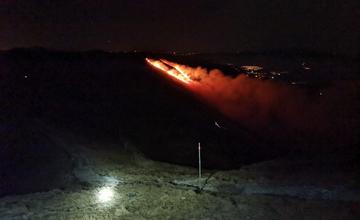 FOTO: Požiar trávnatého porastu v Malej Fatre