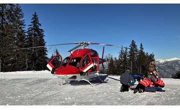 FOTO: Horskí záchranári ošetrovali na lyžiarskych svahoch dve 8-ročné dievčatá