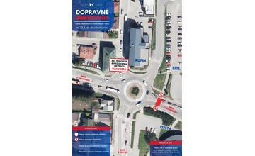 FOTO: Dopravné obmedzenia v Dolnom Kubíne