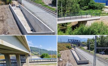 FOTO: Neďaleko Vodného diela Žilina pribudol nový most, trasa pre cyklistov aj železničný podchod