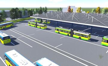 FOTO: Návrh modernizácie údržbovej základne trolejbusov na Kvačalovej ulici v Žiline
