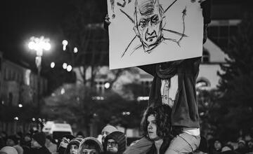 FOTO: Opozičný protest v Žiline 12. januára 2024