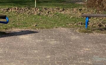 FOTO: Detské ihrisko na Hájiku rozryté diviakmi