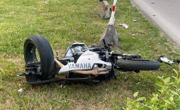 FOTO: Zrážka motocykla s kamiónom v Žiline 17. mája 2024