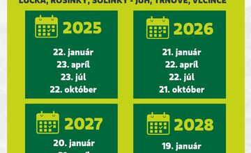 FOTO: Harmonogram zberu oleja v Žiline 2025 – 2028