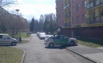 Google Street View automobily v Žiline