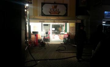Požiar predajne kebab na Hlinkovom námestí